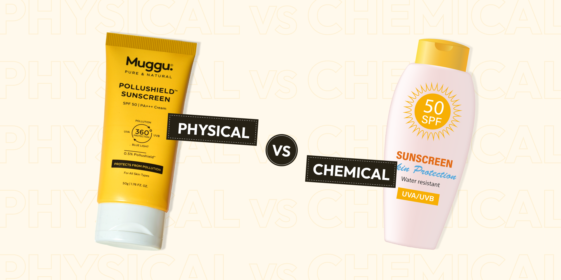 Chemical Vs Physical Sunscreen Spf 50 Muggu Skincare