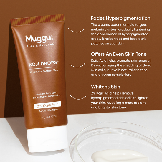 Kojic Acid Cream for Hyperpigmentation | 50gm – Muggu SkinCare
